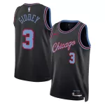 Unisex Chicago Bulls Josh Giddey #3 Black 2025/26 Swingman Jersey - City Edition - minejerseys