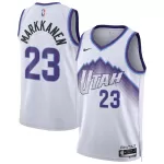 Unisex Utah Jazz Lauri Markkanen #23 White Swingman Jersey - Association Edition - minejerseys