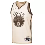 Unisex Golden State Warriors Jimmy Butler #10 Nike Tan 2025/26 Swingman Jersey - City Edition - minejerseys