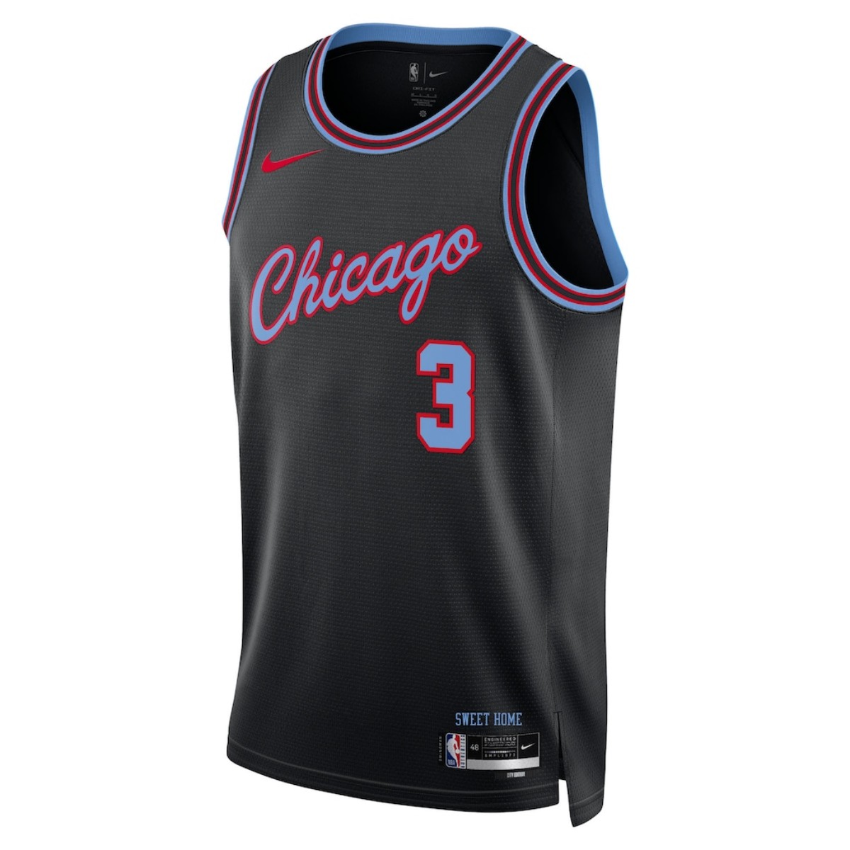 Unisex Chicago Bulls Josh Giddey Black 2025/26 Swingman Jersey - City Edition - Image 2