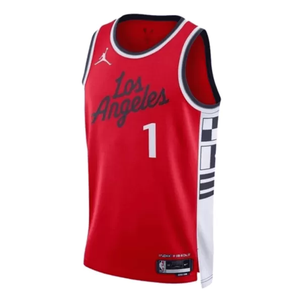 Unisex Los Angeles Clippers Harden #1 Red Swingman Jersey - Statement Edition - minejerseys