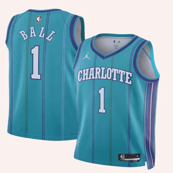 Unisex Charlotte Hornets BALL #1 Green Swingman Jersey - minejerseys