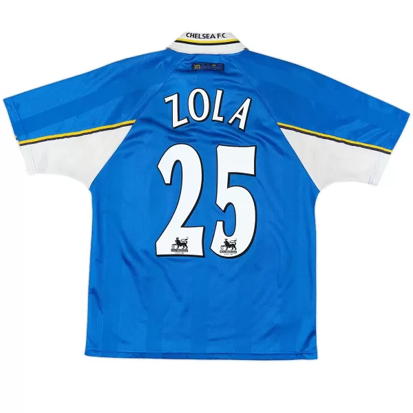 Zola #25 Retro Chelsea Home Jersey 1997/99 - minejerseys
