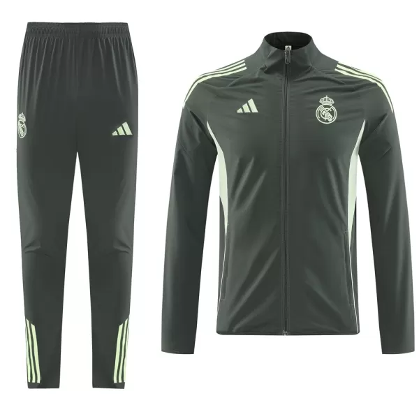 Real Madrid Training Tracksuit Kit(Jacket+Pants) Green 2025/26 - minejerseys