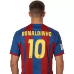 Ronaldinho #10 Retro Barcelona Home Jersey 2004/05 - minejerseys