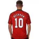 Beckham #10 Retro Manchester United Home Jersey 1996/98 - minejerseys