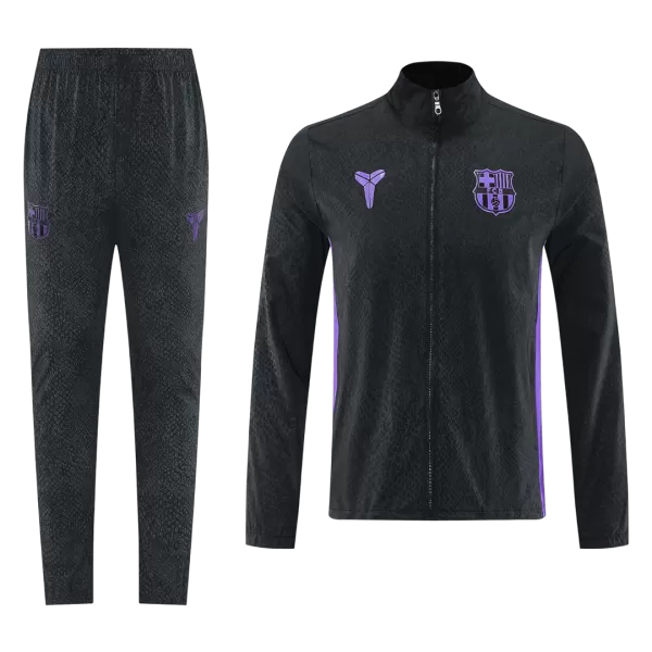 Barcelona Training Tracksuit Kit(Jacket+Pants) Black 2025/26 - minejerseys
