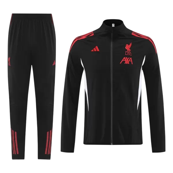 Liverpool Training Tracksuit Kit(Jacket+Pants) Black 2025/26 - minejerseys
