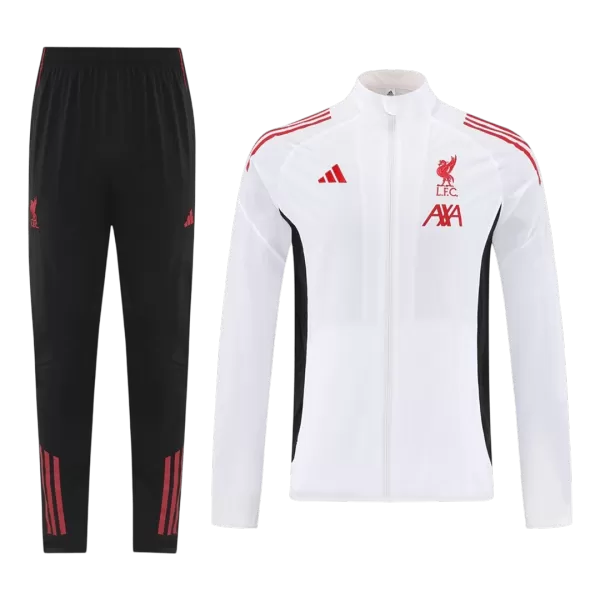 Liverpool Training Tracksuit Kit(Jacket+Pants) White 2025/26 - minejerseys