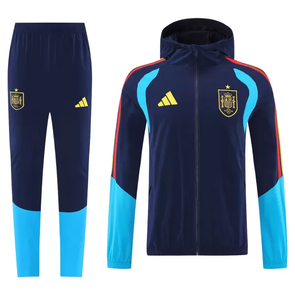 Spain Windbreaker Hoodie Kit(Jacket+Pants) Navy 2026 - minejerseys