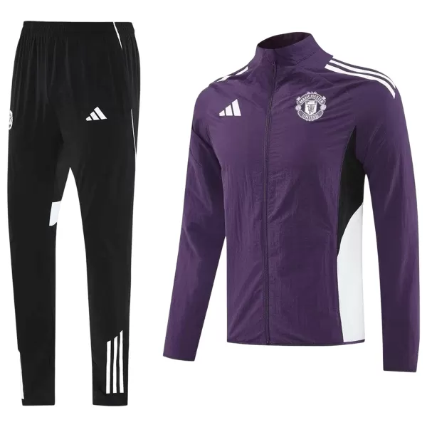 Manchester United Windbreaker Kit(Jacket+Pants) Purple 2025/26 - minejerseys