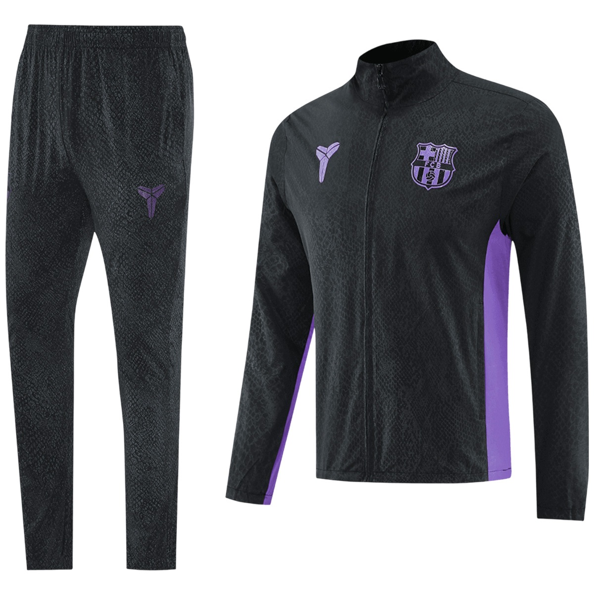 Barcelona Windbreaker Kit(Jacket+Pants) Black 2025/26