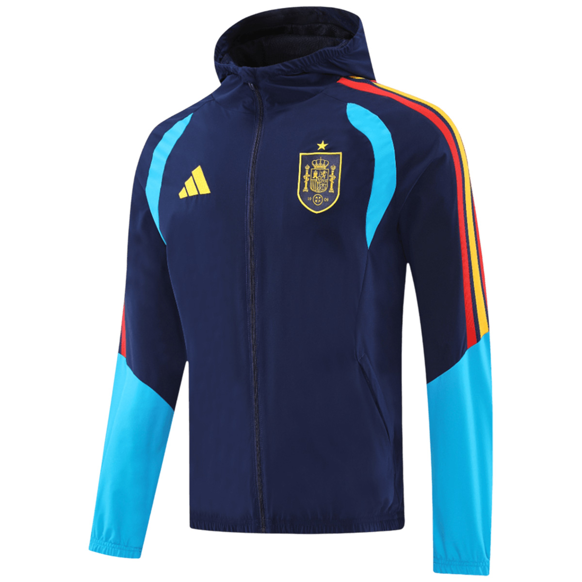 Spain Windbreaker Hoodie Jacket Navy 2026