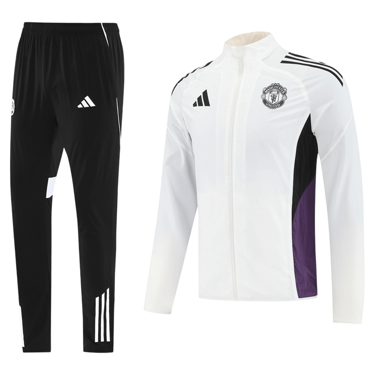 Manchester United Windbreaker Kit(Jacket+Pants) White 2025/26