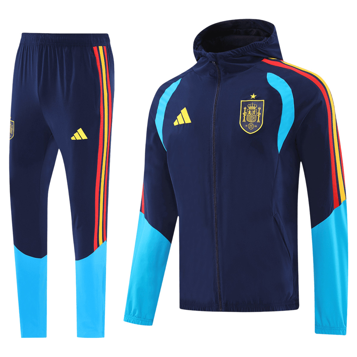 Spain Windbreaker Hoodie Kit(Jacket+Pants) Navy 2026