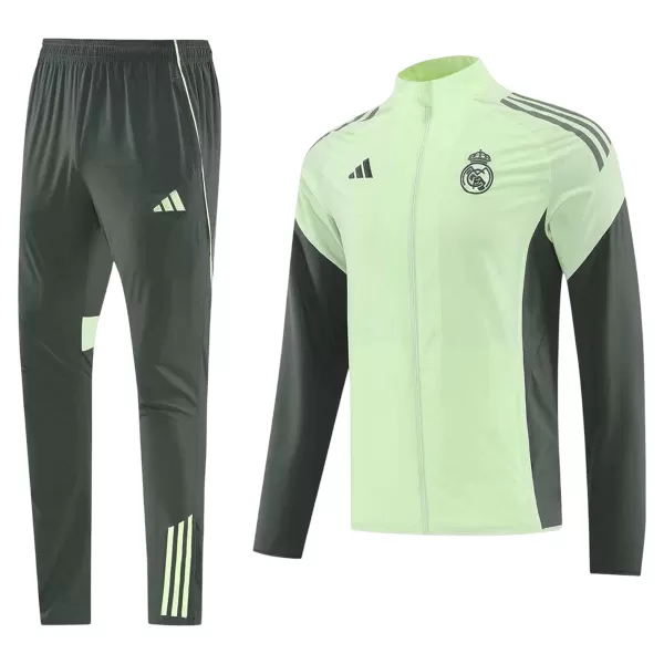 Real Madrid Windbreaker Kit(Jacket+Pants) Green 2025/26 - minejerseys