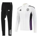 Manchester United Windbreaker Kit(Jacket+Pants) White 2025/26 - minejerseys