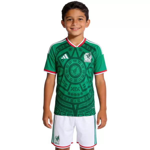 Kids Mexico Home Jersey Kit World Cup 2026 - minejerseys