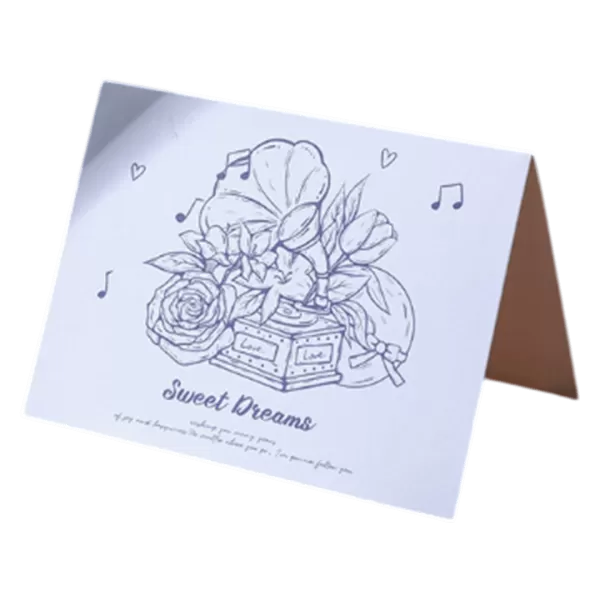 Custom Music Box Sweet Dreams Anniversary Card Blue - minejerseys
