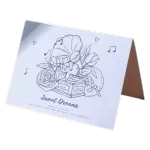 Custom Music Box Sweet Dreams Anniversary Card Blue - minejerseys