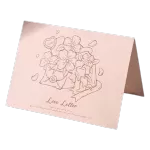 Custom Flowers Love Letter Anniversary Card Orange - minejerseys
