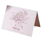 Custom Rose Moon Happiness Anniversary Card Pink - minejerseys