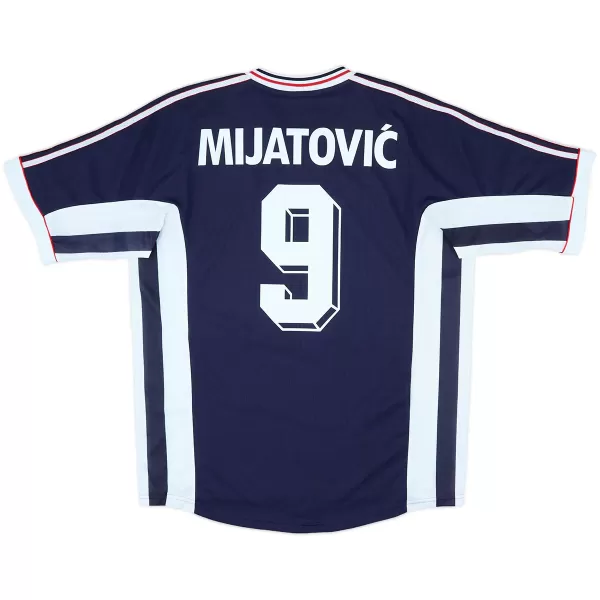Mijatović #9 Retro Yugoslavia Home Jersey World Cup 1998 - minejerseys