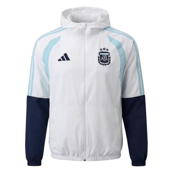 Argentina Windbreaker Hoodie Jacket White 2026 - minejerseys