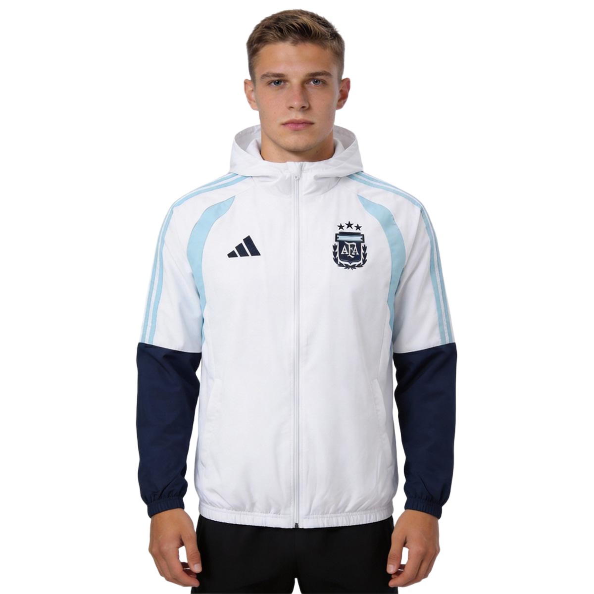 Argentina Windbreaker Hoodie Jacket White 2026