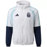 Argentina Windbreaker Hoodie Jacket White 2026 - minejerseys
