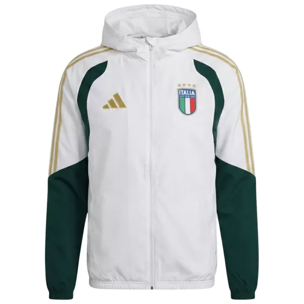 Italy Windbreaker Hoodie Jacket White 2026 - minejerseys