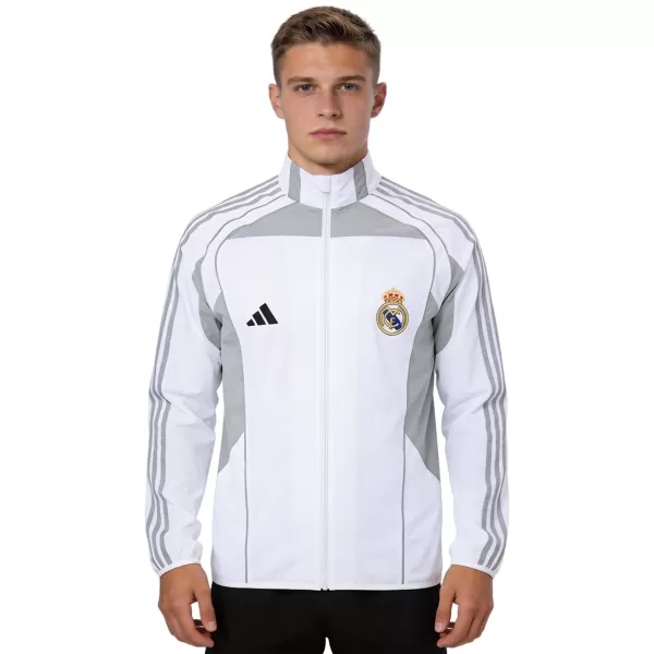 Real Madrid Windbreaker Jacket White 2025/26 - minejerseys