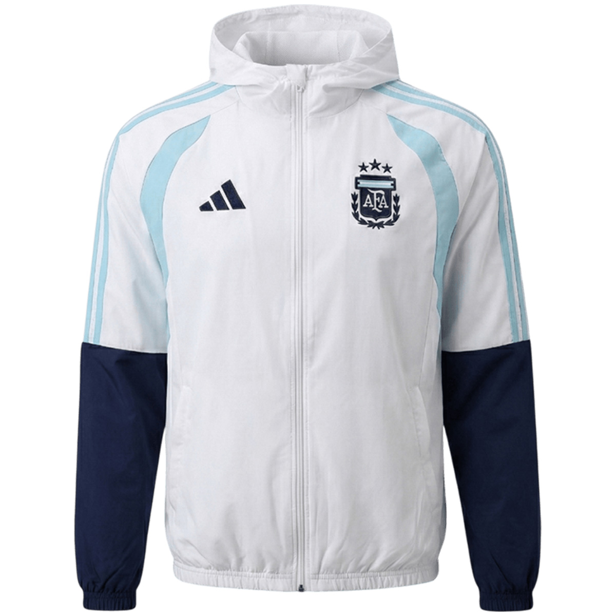 Argentina Windbreaker Hoodie Jacket White 2026