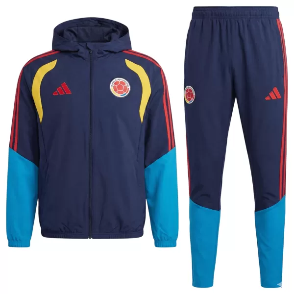 Colombia Windbreaker Hoodie Kit(Top+Pants) Navy 2026 - minejerseys
