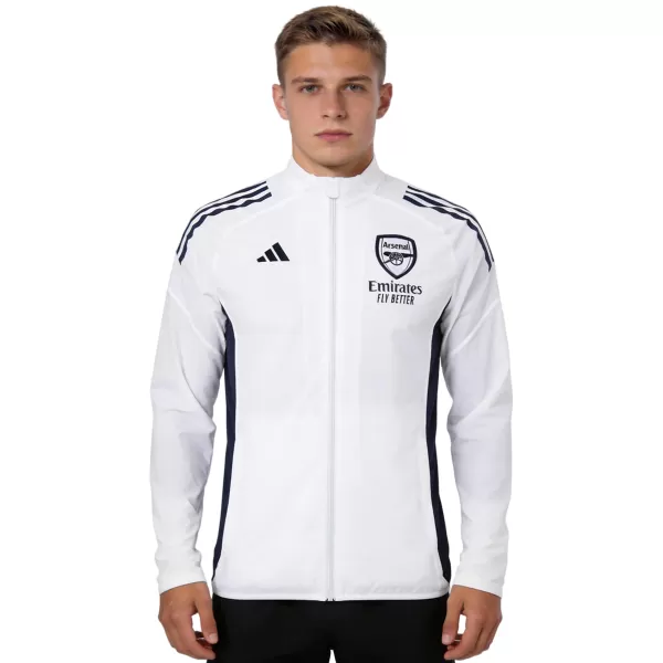 Arsenal Windbreaker Jacket White 2025/26 - minejerseys