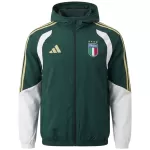 Italy Windbreaker Hoodie Jacket Green 2026 - minejerseys