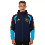 Spain Windbreaker Hoodie Jacket Navy 2026 - minejerseys