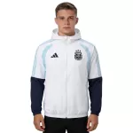 Argentina Windbreaker Hoodie Jacket White 2026 - minejerseys