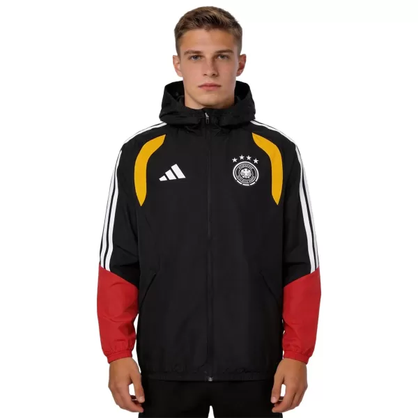 Germany Windbreaker Hoodie Jacket Red&Black 2026 - minejerseys