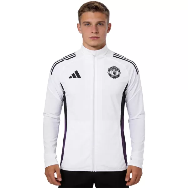 Manchester United Windbreaker Jacket White 2025/26 - minejerseys