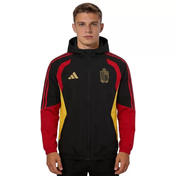 Belgium Windbreaker Hoodie Jacket Black 2026 - minejerseys