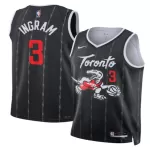 Unisex Toronto Raptors INGRAM #3 Black Swingman Jersey - City Edition - minejerseys