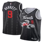Unisex Toronto Raptors BARRETT #9 Black Swingman Jersey - City Edition - minejerseys