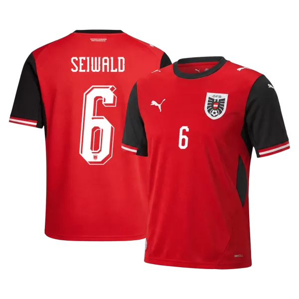 SEIWALD #6 Austria Home Jersey 2025/26 - minejerseys