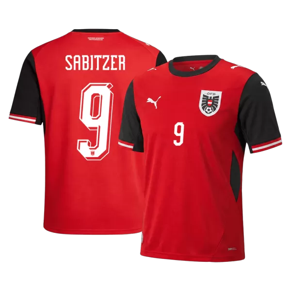 SABITZER #9 Austria Home Jersey 2025/26 - minejerseys