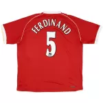 Ferdinand #5 Retro Manchester United Home Jersey 2006/07 - minejerseys