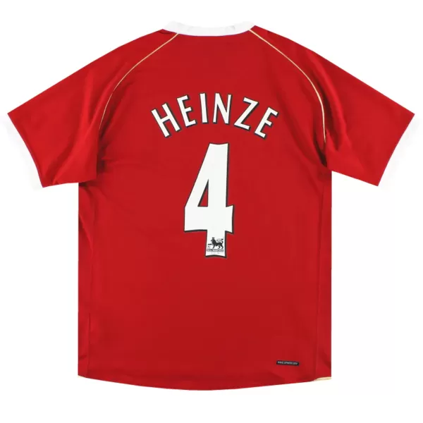 Heinze #4 Retro Manchester United Home Jersey 2006/07 - minejerseys