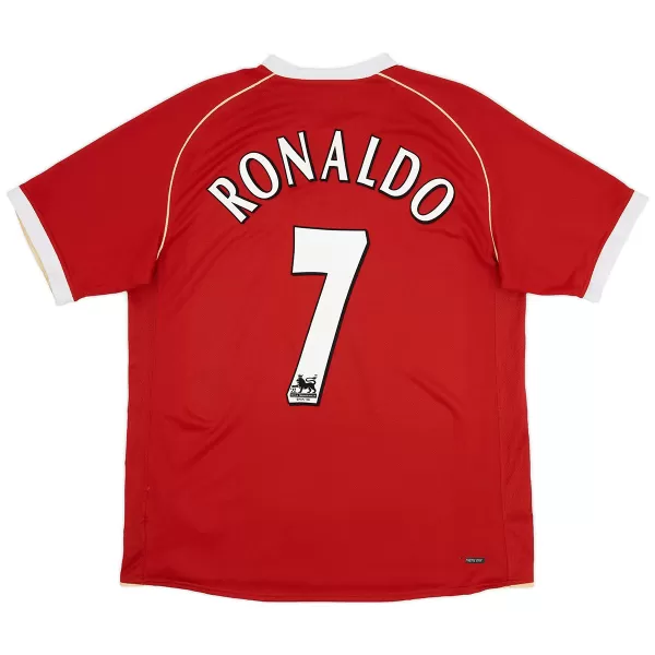 Ronaldo #7 Retro Manchester United Home Jersey 2006/07 - minejerseys