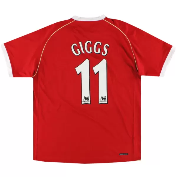Giggs #11 Retro Manchester United Home Jersey 2006/07 - minejerseys