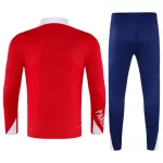 PSG Zipper Sweatshirt Kit(Top+Pants) Red 2025/26 - minejerseys